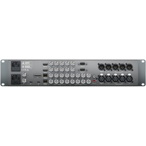UltraStudio 4K Extreme 3 rear panel connectors: BNC, XLR, and multi-port jacks