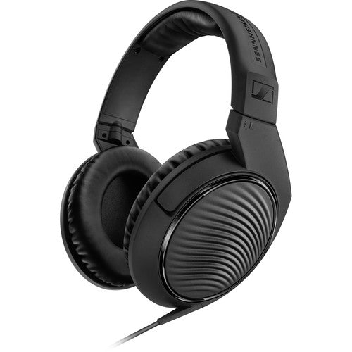 Căști Sennheiser circumaurale închise, negre, cu cupă rotundă și cablu