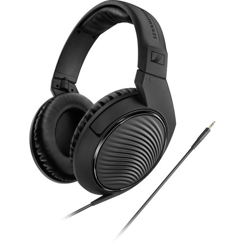 Căști Sennheiser circumaurale închise, negre, cablu cu mufă vizibilă