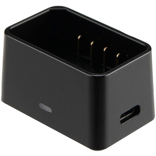 Încărcător USB pentru baterie V1, carcasă neagră cu port de conectare