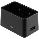 Încărcător USB pentru baterie V1, carcasă neagră cu port de conectare