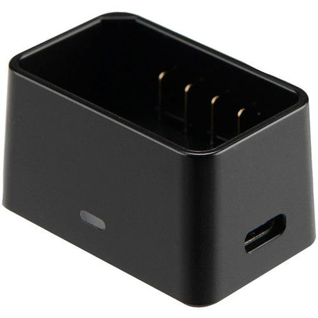 Încărcător USB pentru baterie V1, carcasă neagră cu port de conectare