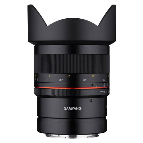 Samyang MF 14mm f/2.8 Nikon Z lens with focus/scale ring, black body