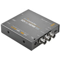 SDI to HDMI 6G mini video converter, dark gray with dual coax SDI and HDMI ports