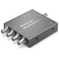 Blackmagic MultiView 4 HD video monitorizer with multiple BNC ports, compact metal box