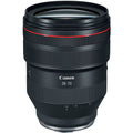 Black RF 28-70mm lens with textured grip and red accent ring on barrel