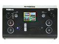 Mini video mixer with multi-view display and numbered control buttons