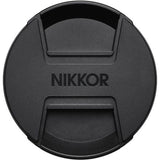 Rear lens cap with NIKKOR logo on black 70-200mm f/2.8 VR S lens