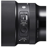 Lens barrel close-up with AF/MF, focus, AFL buttons and click switch