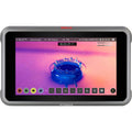 5-inch Atomos Ninja V+ monitor with lit screen and control buttons