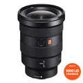 Obiectiv Sony FE 16-35mm F2.8 GM, negru, element frontal și ineluri cu striații