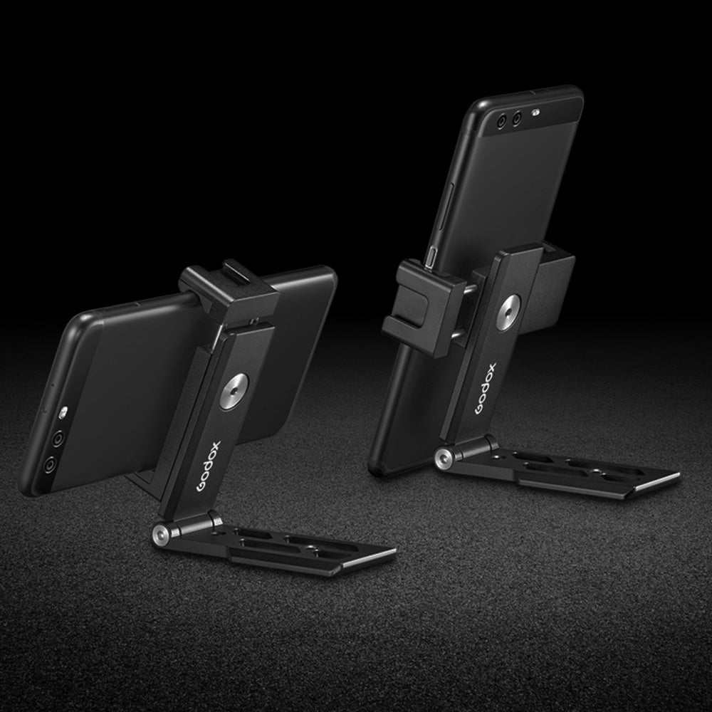 Godox MTH04 suport pliabil pentru telefon, metal, cold shoe