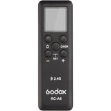 Telecomandă Godox RC-A6 neagră, cu ecran și butoane