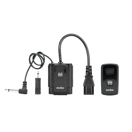 Unitate de control Godox, telecomandă și cabluri de alimentare