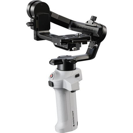 Stabilizator cameră MOZA AirCross-S, mâner alb, unitate neagră
