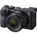 Aparat foto mirrorless Sony cu obiectiv 28-60mm, corp negru, montură E