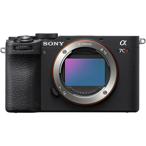 Aparat foto mirrorless Sony A7C R, corp negru, montură E, vedere din față