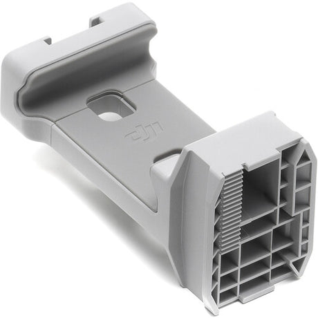 Suport telefon pentru gimbal, vedere laterală cu grilaj de montaj, plastic gri