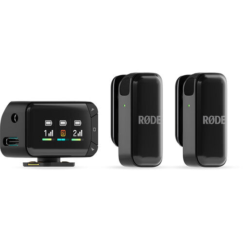 Kit microfon wireless RØDE cu transmițător negru și 2 receptoare