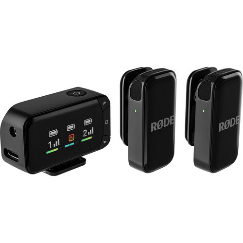 Kit microfon wireless RØDE cu transmițător și 2 receptoare, toate negre
