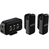 Kit microfon wireless RØDE cu transmițător și 2 receptoare, toate negre