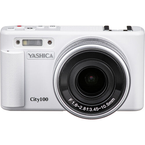 Yashica City 100 aparat foto compact, zoom optic 3x, 13 MP, alb