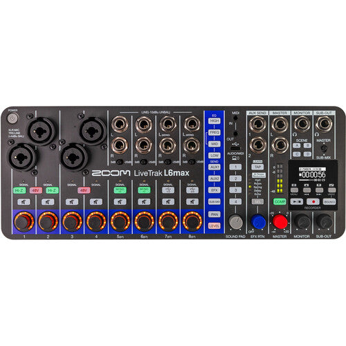 Zoom LiveTrak L6max mixer digital și recorder cu 12 canale, 32-bit float