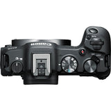 Aparat foto mirrorless Canon EOS R8, vedere de sus cu butoane și cadrane