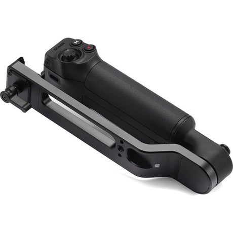 Mâner electronic negru pentru stabilizator, bară lungă și butoane de control