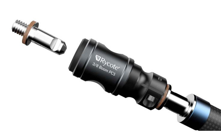 Conector PCS pentru boom cu șurub de fixare și manșon negru, inel albastru