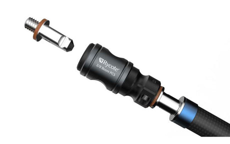Conector PCS pentru boom, manșon negru și bară metalică cu inel albastru