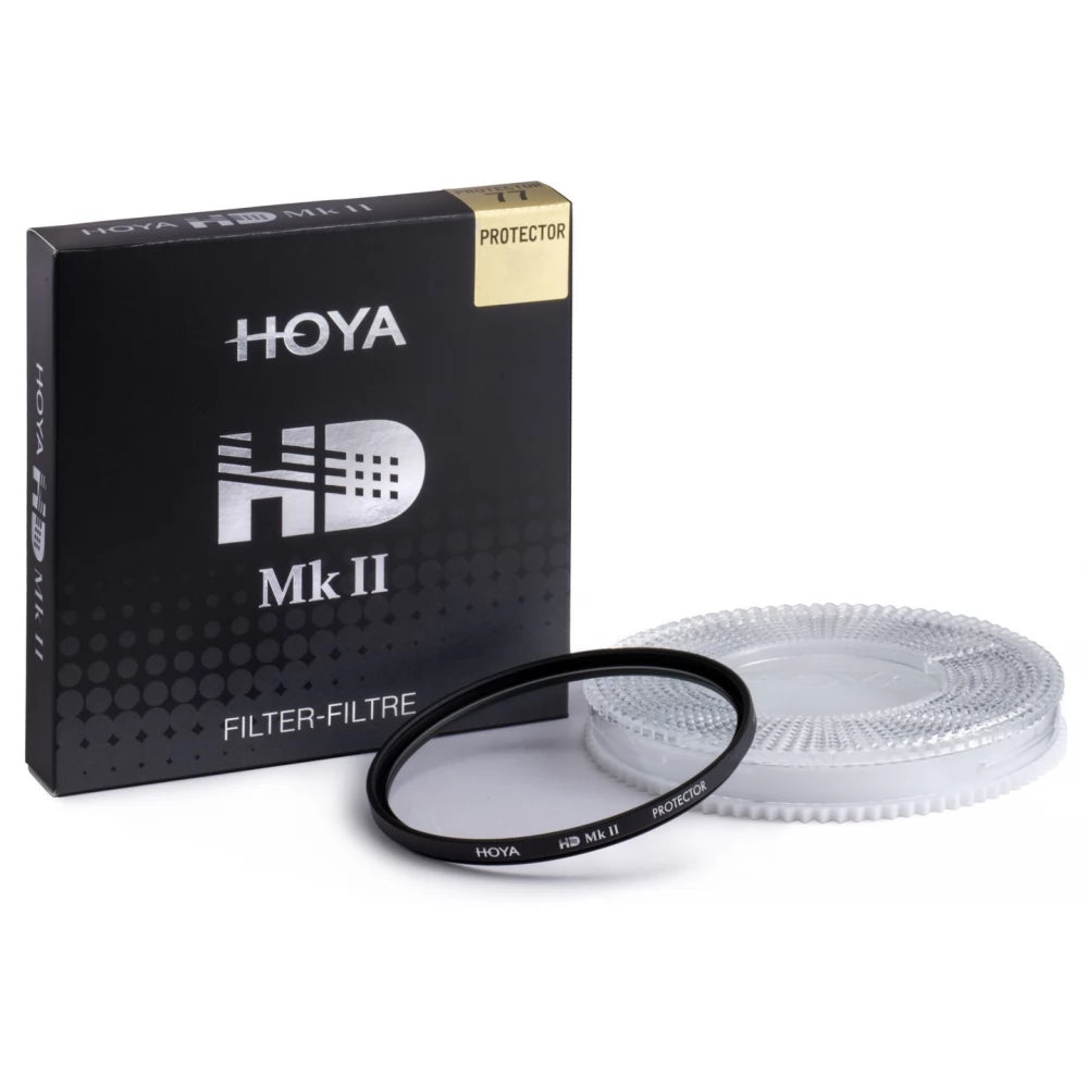 Filtru HOYA HD Mk II Protector 67 mm, inel negru si cutie, cu husa transparenta