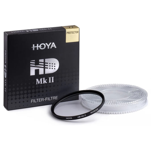 Filtru HOYA HD MKII Protector 67 mm, disc transparent și cutie neagră