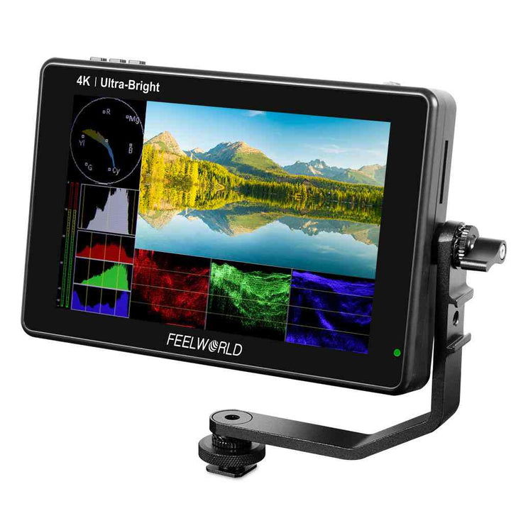 LUT 7 PRO 7-inch touchscreen monitor, black, front display on stand