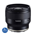 20mm F2.8 Di III OSD lens front, ridged focus ring and front glass element
