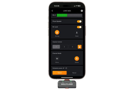 Wireless set cu receptor USB‑C și prikaz pe telefon, HOLLYLAND