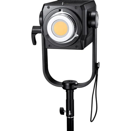 LED daylight lamp front panel with circular lens and amber center
