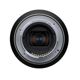 Rear lens view showing internal glass elements and metal electronic contacts