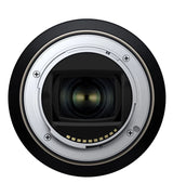 Lens front element with glass and reflective coating, viewed straight on