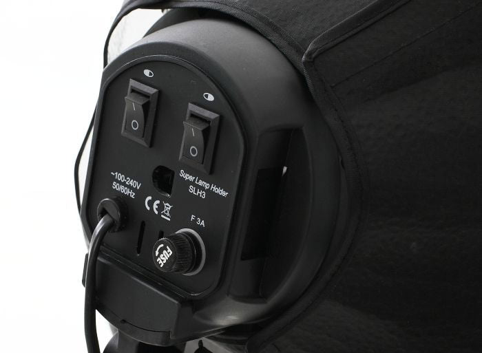 Suport lampă cu comutatoare și intrare 100–240V, pentru becuri E27