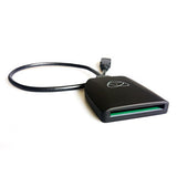 Atomos CFast card reader with attached cable and front card slot