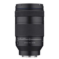 Obiectiv tele zoom Samyang AF 60-180mm, carcasă neagră cu inele de focalizare și scară