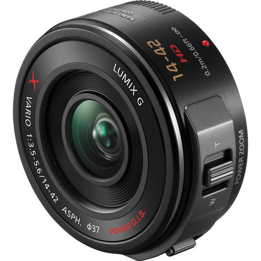 Panasonic Lumix G X Vario PZ 14-42mm f/3.5-5.6 obiectiv Micro Four Thirds, POWER O.I.S., negru