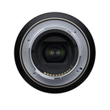Lens rear element view with glass optics and mounting contacts for Sony E