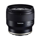 35mm f/2.8 lens for Sony E, black exterior with engraved ring and silver base