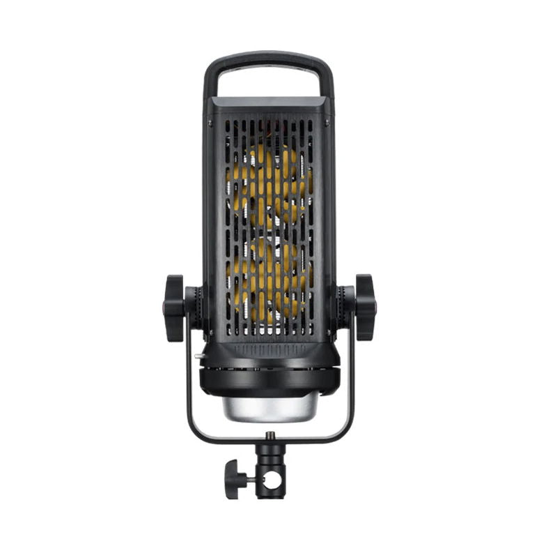 Proiector LED portabil Tolifo SK-D3500SL cu grilaj frontal și carcasă neagră.