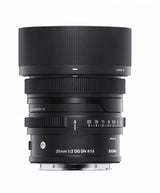 35mm f/2 DG DN lens for Sony E, black barrel with distance scale