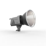 Lampa LED Patona GLP100, carcasă neagră, reflector cu grilaj metalic argintiu