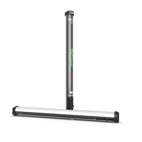 Baghetă LED RGB Patona Premium, 50 cm, carcasă argintie, capete negre