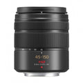 45-150mm f/4-5.6 MFT zoom lens with OIS markings, black barrel